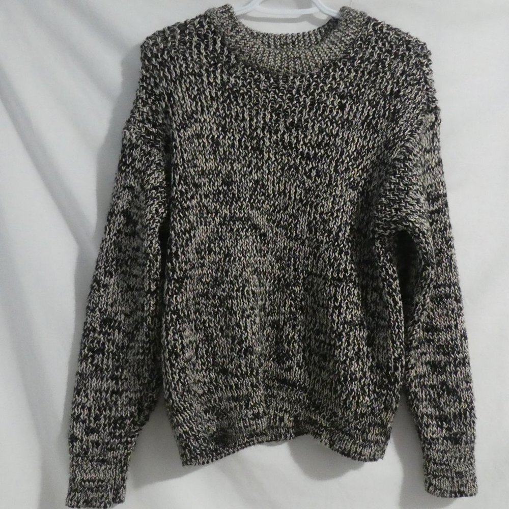 H&M | medium, m | oversized black and white knit sweater | BNWOT